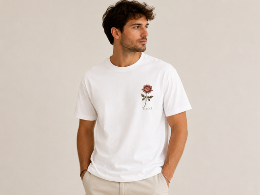T-shirt Homme Trend Rose - Coton Premium